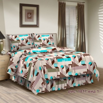 Комплект постельного белья Хлопок/Бязь TUBA-TEX (1,5-спальный) 1817