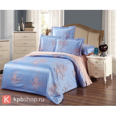 Комплект постельного белья Хлопок (Сатин-жаккард) Viola (2-х спальный-Евро) L-601